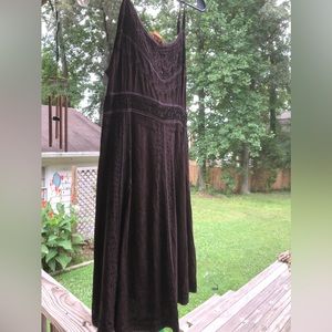 Brown beaded Dress 🤎 size L/XL. New - never worn